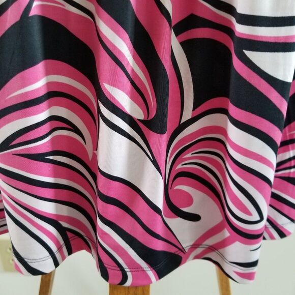 Studio 1940 Sleeveless Bra Top With Beaded Neckline Size Small Pink and Black - Picture 5 of 13